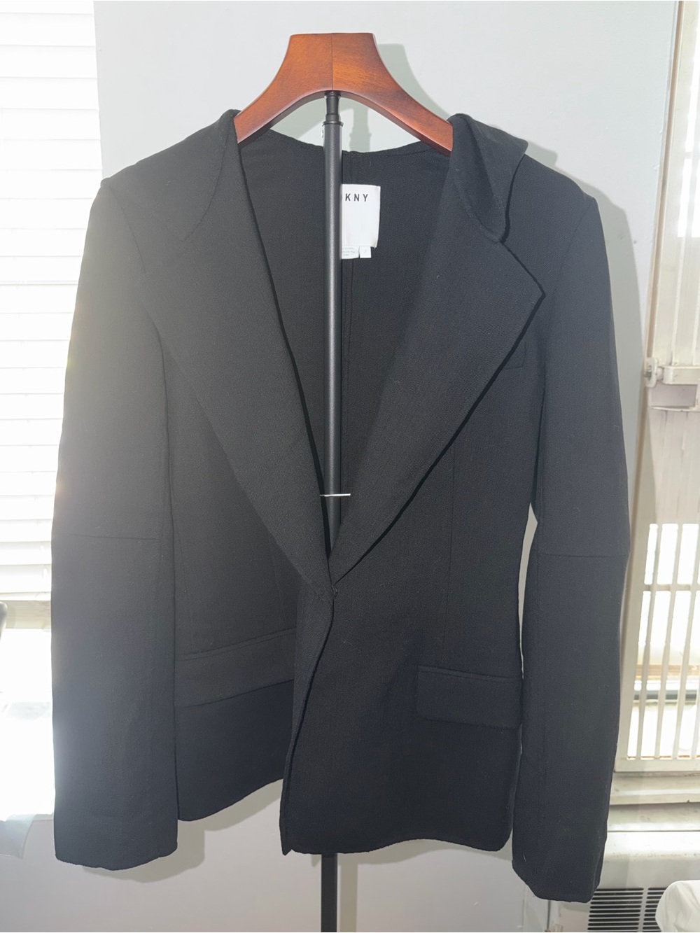 DKNY Black Women's Hooded Blazer size 2
